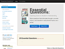 Tablet Screenshot of essentialquestions.org